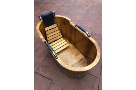 Bồn tắm gỗ sồi cao cấp